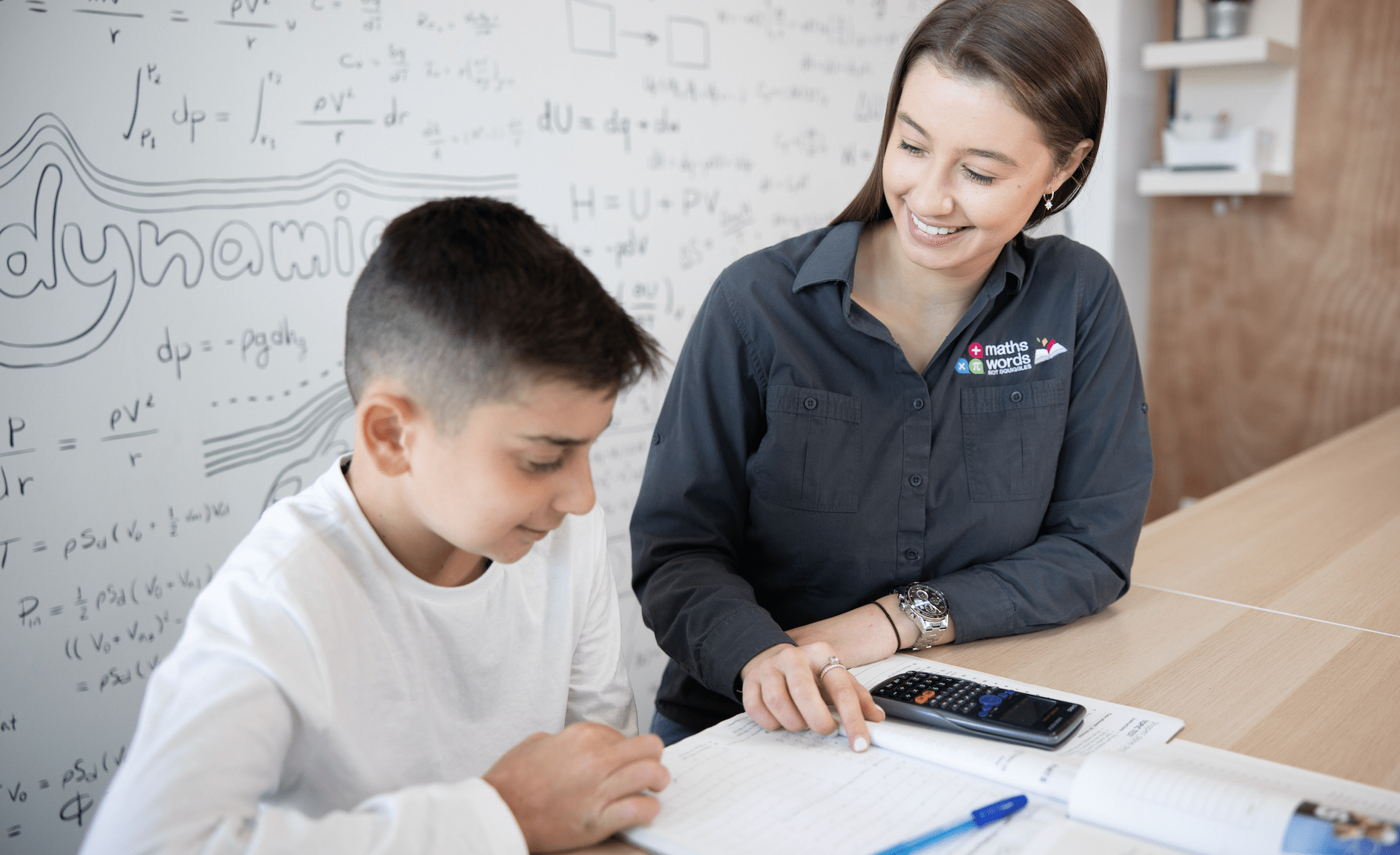 Student receiving tutoring