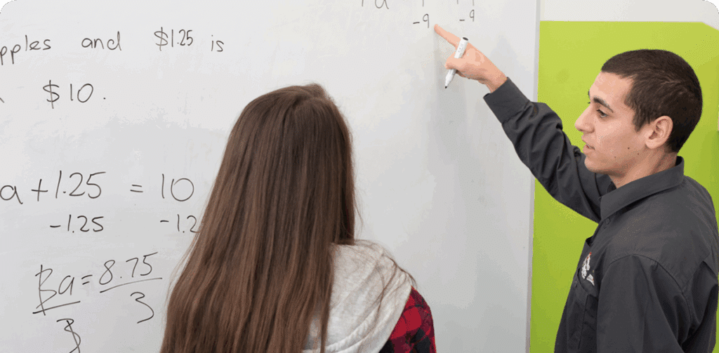Maths Tutor Using Whiteboard to Teach