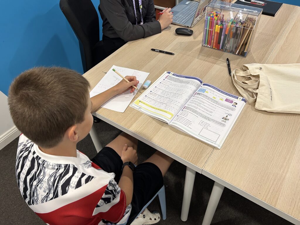 Young Boy Learning Maths in Sutherland Shire