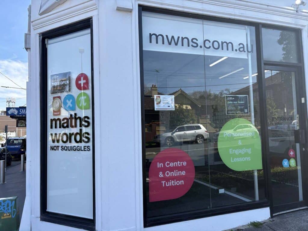 Inner West Maths and English Tutoring Centre | Maths Words Not Squiggles