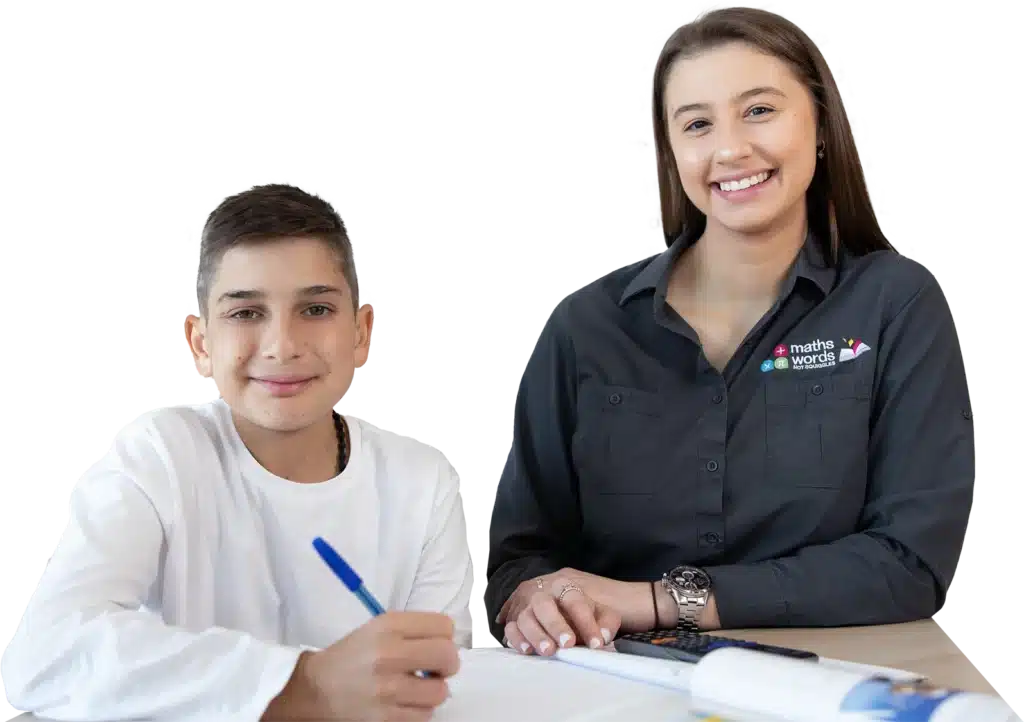 Ms Giorgia and Young Boy Learning Maths