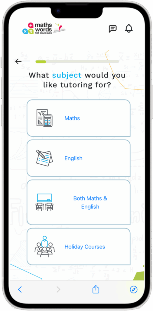 MWNS Parent Portal Enrol Screen