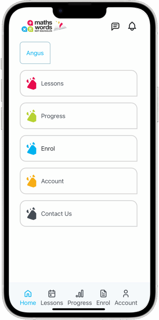 MWNS Parent Portal Menu Screen