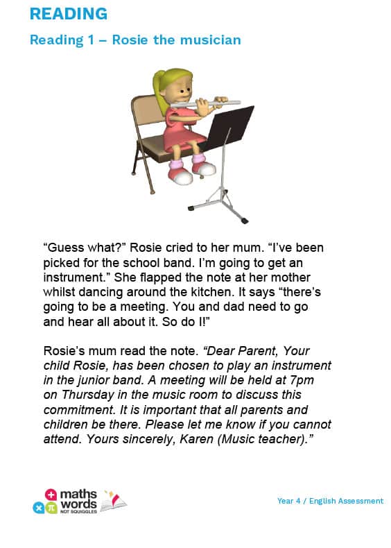 Year 4 English Questions Preview 2