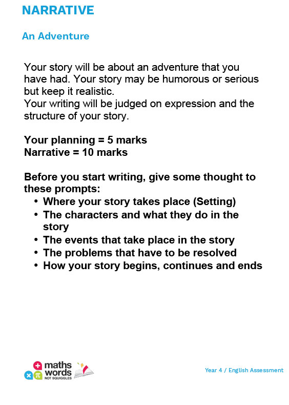 Year 4 English Questions Preview 6