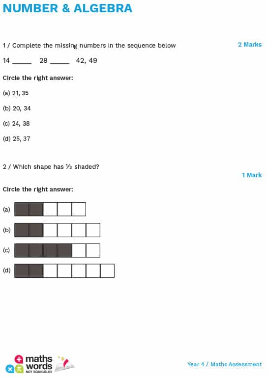 Year 4 English Questions Preview 8