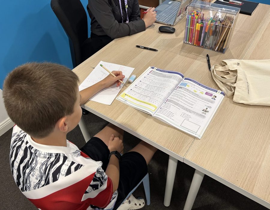 Young Boy Learning Maths in Sutherland Shire